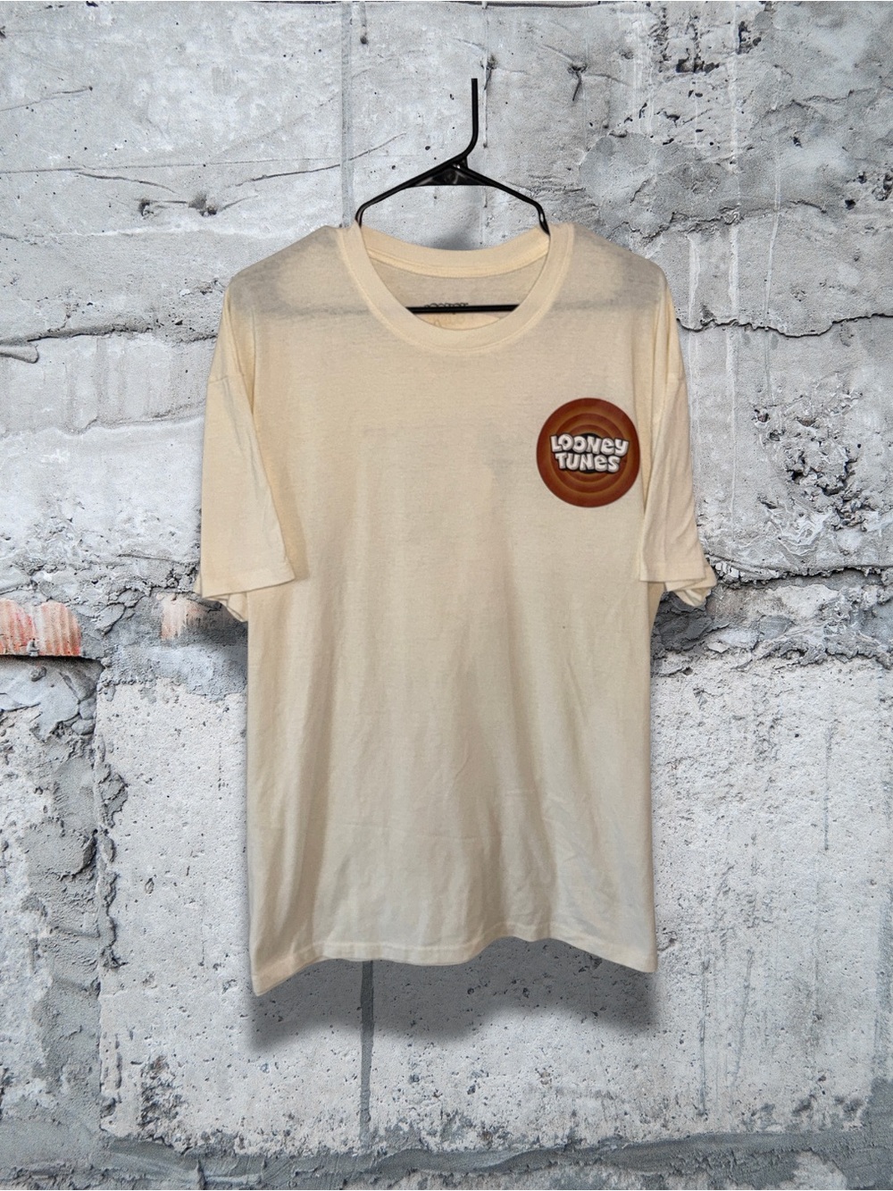 Warner Bros. Cream Looney Tunes Logo Short Sleeve Tee